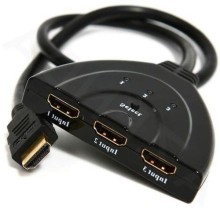 Gembird DSW-HDMI-35, 3x input, 1x output HDMI переходной адаптер, 0.5м
