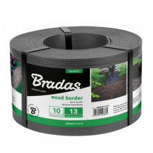 Lawn border WOOD BORDER 130mm x 2,8mm x 10m – black