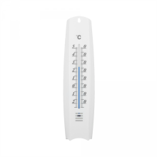 WHITE LINE external thermometer - plastic WHITE