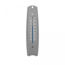 WHITE LINE external thermometer - plastic GRAY