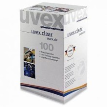 Wipes for cleaning eyeglass lenses Uvex, 100 pcs, individually packed