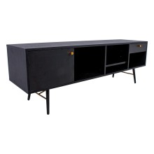 TV table LUXEMBOURG 150x40xH50cm, black