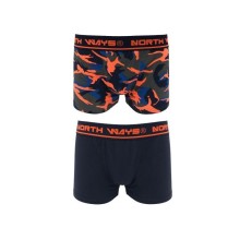 Boxers North Ways Narcis 1709 navy camouflage/oran, size L