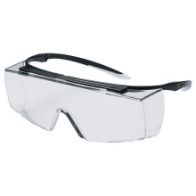 Safety glasses Uvex Super f OTG over normal glasses