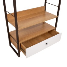 Self STUDY 70x30xH90cm, oak/white