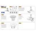 Projector ceiling mount 15KG BEAMER-C80, NEOMOUNTS