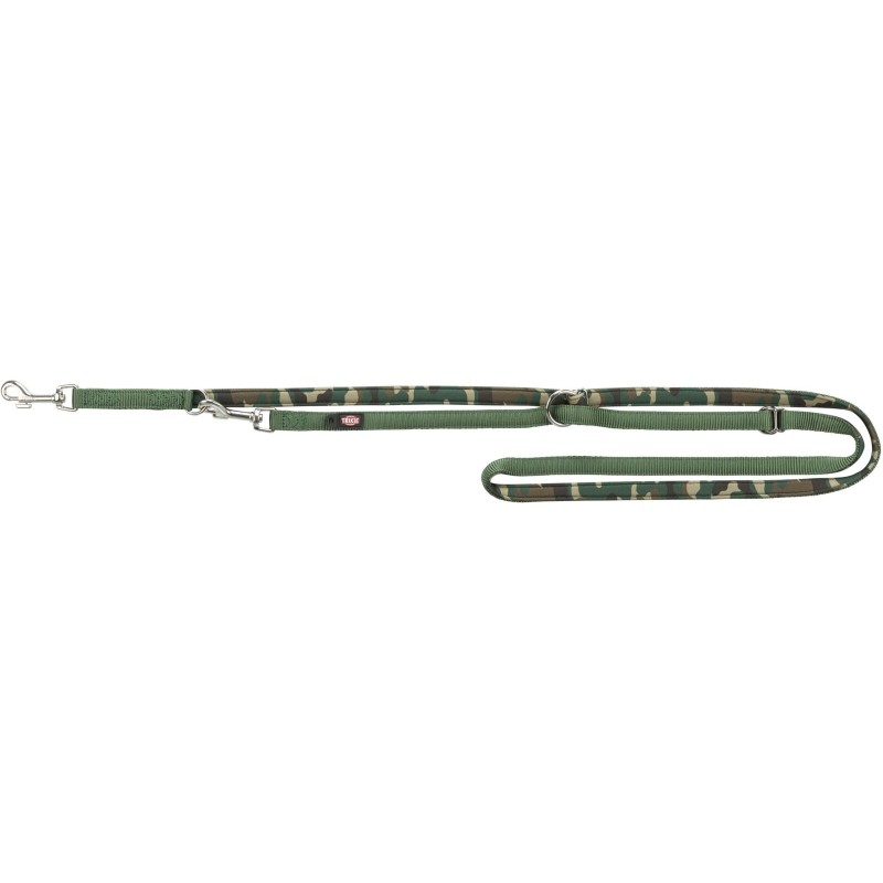 Premium adjustable leash, neoprene padded, M–L: 2.00 m/20 mm, camouflage/forest Premium adjustable leash, neoprene padded, M–L: 2.00 m/20 mm, camouflage/forest