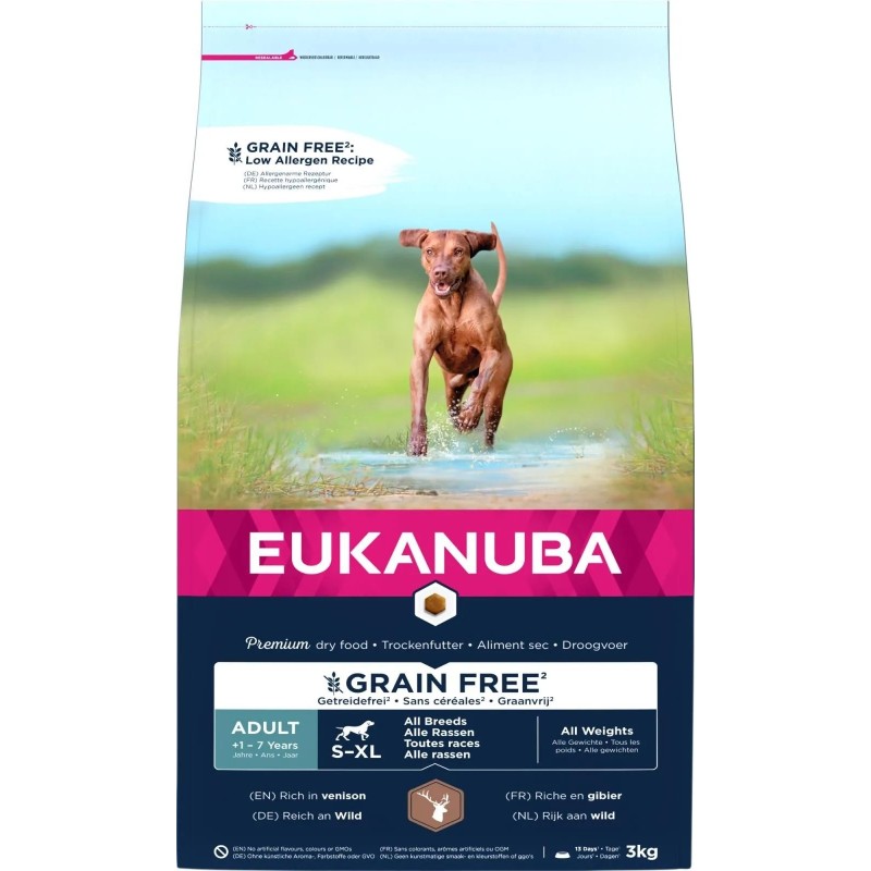Adult venison all breeds grainfree 3 kg, Eukanuba Adult venison all breeds grainfree 3 kg, Eukanuba