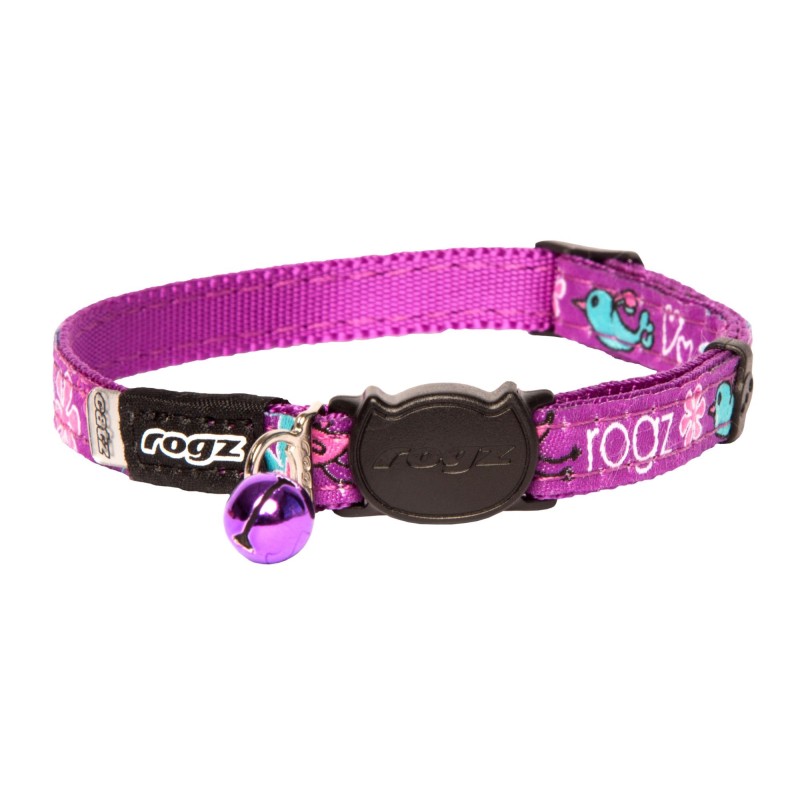 Kassi kaelarihm Rogz Fancycat lilla Lovebirds 11mm/20-31cm Kassi kaelarihm Rogz Fancycat lilla Lovebirds 11mm/20-31cm