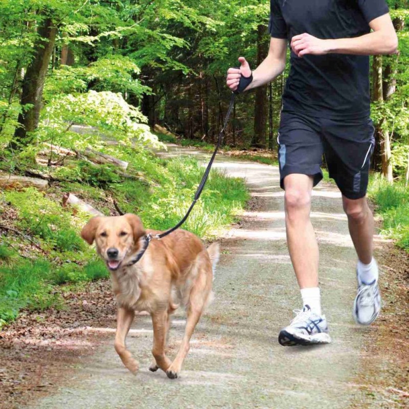 Jogging leash, 0.90–1.30 m/20 mm, black Jogging leash, 0.90–1.30 m/20 mm, black