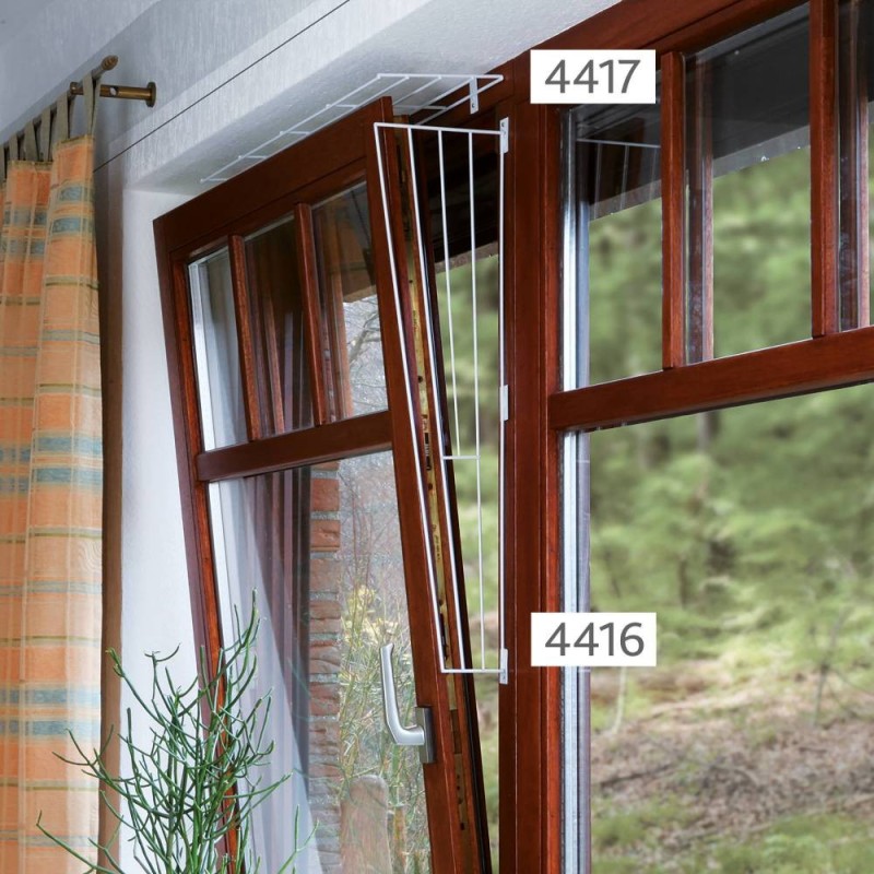 Protective grille for windows, side panel, 62 × 16/8 cm, white Protective grille for windows, side panel, 62 × 16/8 cm, white
