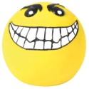 Toy for dogs Smiley, latex/polyester fleece, ø 6 cm