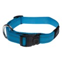 Utility extra large 25mm Lumberjack dog collar, turquoise reflective