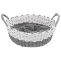 Dog basket Nabou 55 cm, grey/white