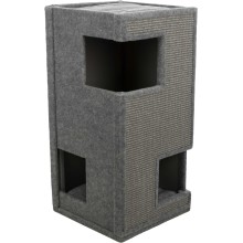 Gabriel cat tower, felt/sisal, 78 cm, grey