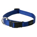 Utility 20mm fanbelt dog collar, large, blue, reflective, Rogz