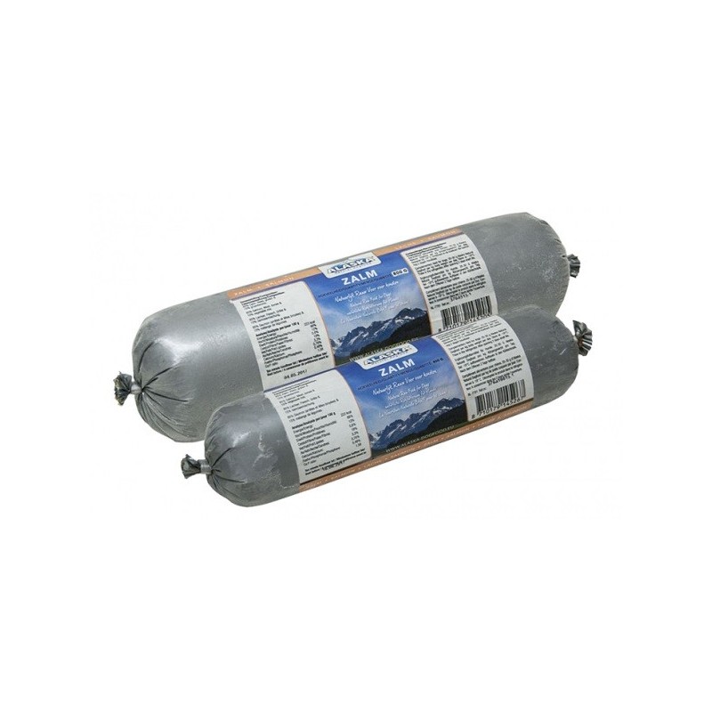 Salmon 800g sausage for dogs, Alaska Salmon 800g sausage for dogs, Alaska