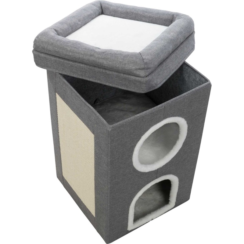 Cat tower saul cat tower, 64cm, grey, Trixie Cat tower saul cat tower, 64cm, grey, Trixie
