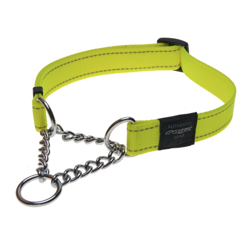 Half-poof collar Rogz Utility L 20mm Fanbelt Obedience, yellow reflector Half-poof collar Rogz Utility L 20mm Fanbelt Obedience, yellow reflector
