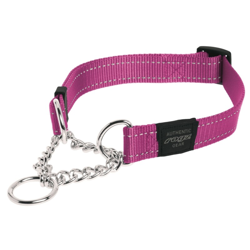 Pool-poov kaelarihm Rogz Utility L 20mm Fanbelt Obedience, roosa helkur Pool-poov kaelarihm Rogz Utility L 20mm Fanbelt Obedience, roosa helkur