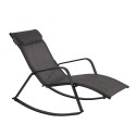 Rocking sun lounger BOSTON grey