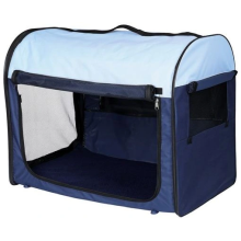 Mobile kennel, XS–S: 40 × 40 × 55 cm, dark blue/light blue