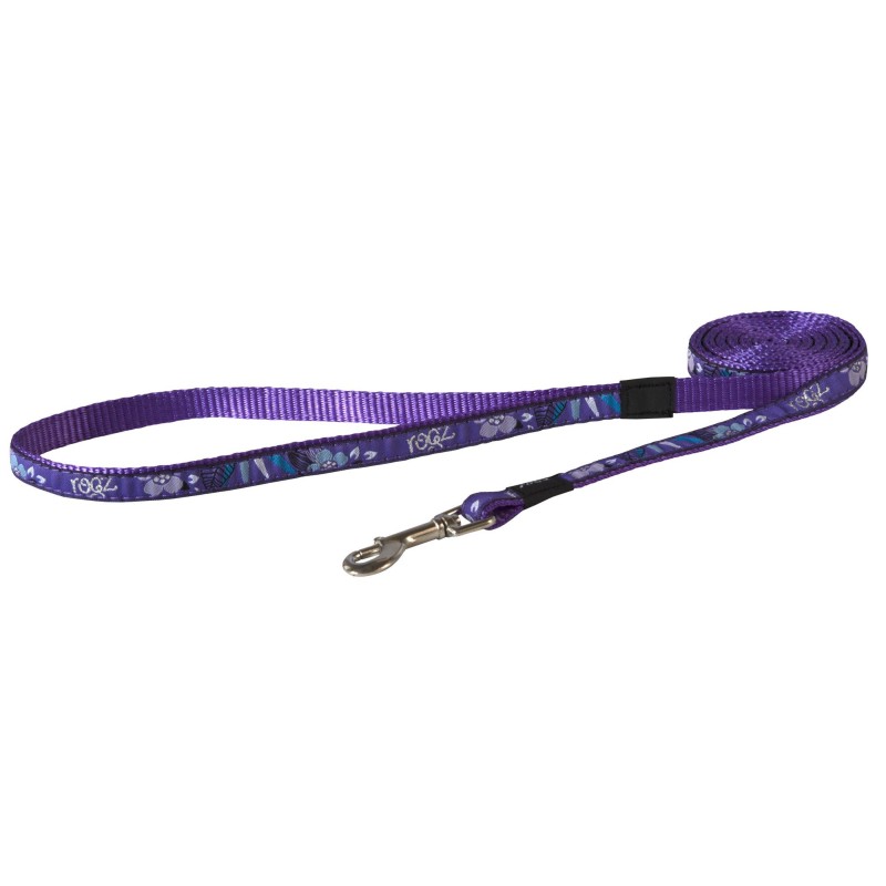 Fixed dog lead, Fancy Dress, small, 11mm, Jellybean Purple Forest Design Fixed dog lead, Fancy Dress, small, 11mm, Jellybean Purple Forest Design