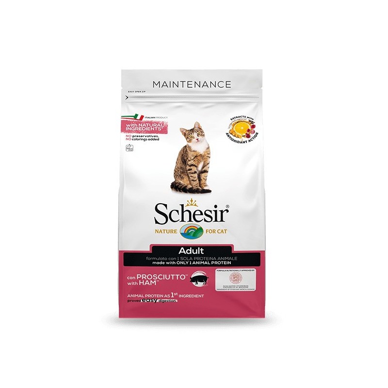 Dry cat food with ham 1,5kg, Schesir Dry cat food with ham 1,5kg, Schesir