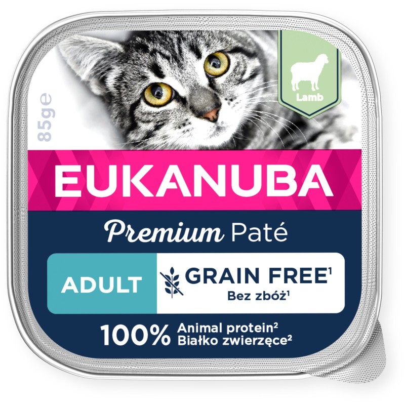 Lamb wet food for cats 85 g, adult, Eukanuba Lamb wet food for cats 85 g, adult, Eukanuba