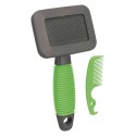 Small animal soft brush, 7 × 13 cm, green