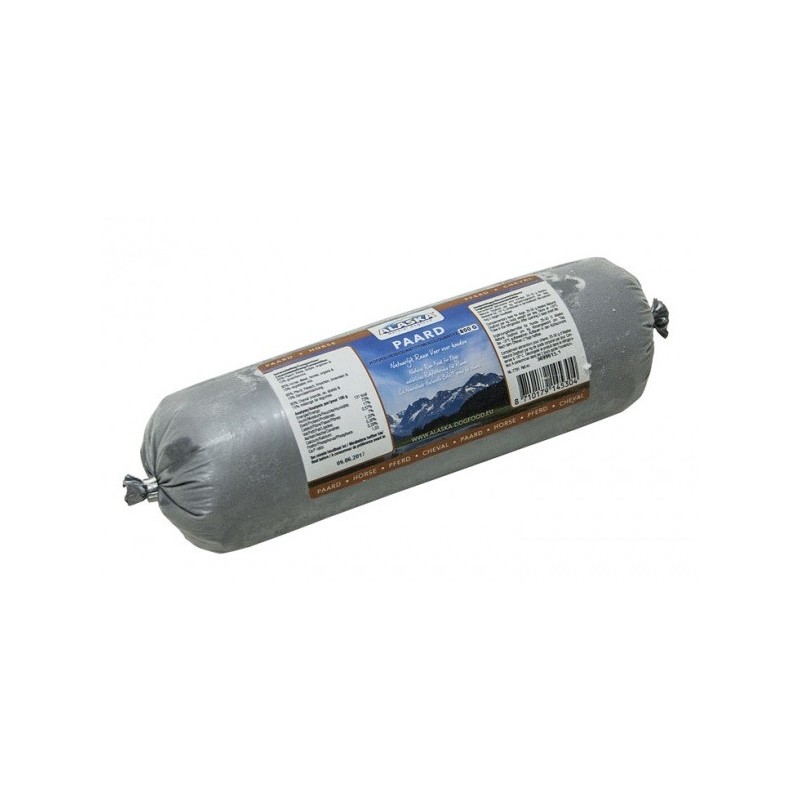 Horse 800g sausage for dogs, Alaska Horse 800g sausage for dogs, Alaska