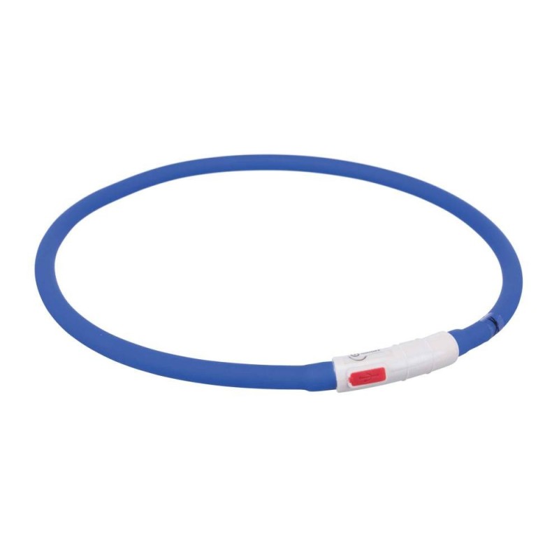 Safety collar Flash light ring USB XS-XL 70cm/10mm blue Safety collar Flash light ring USB XS-XL 70cm/10mm blue
