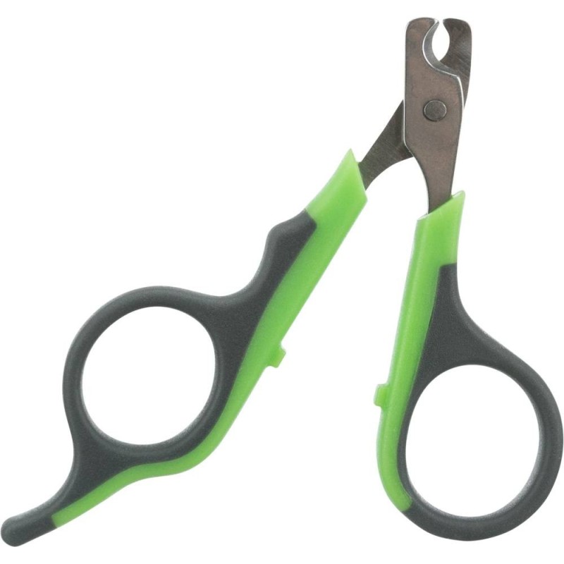 Claw scissors, 8 cm, grey/green Claw scissors, 8 cm, grey/green