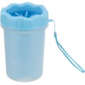 Paw cleaner, silicone/PP, M–L, blue