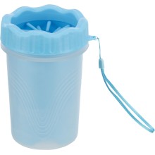 Paw cleaner, silicone/PP, M–L, blue