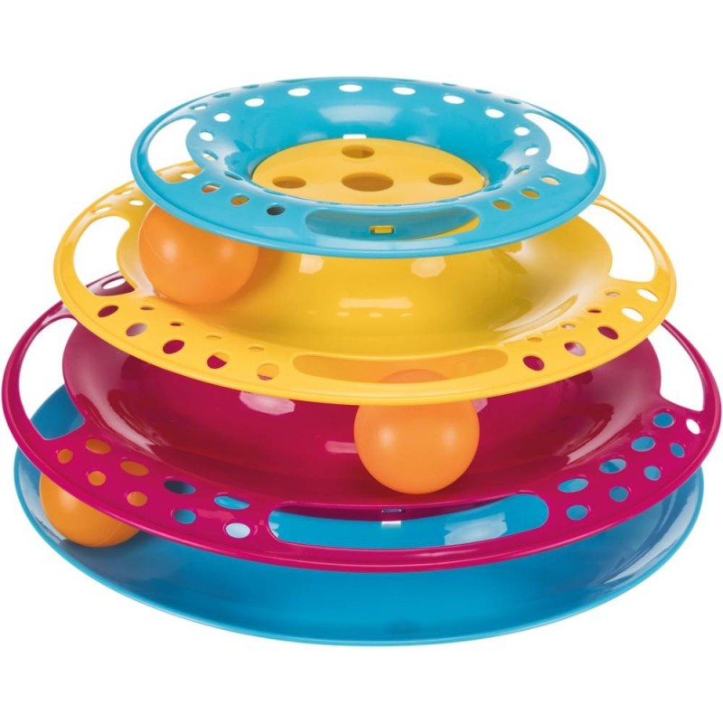 Toy for cats circle tower - catch the balls, plastic, ø 25 × 13 cm Toy for cats circle tower - catch the balls, plastic, ø 25 × 13 cm