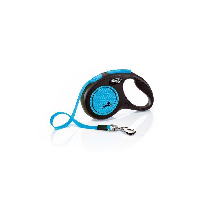 Walking leash New Neon S Ribbon 5m blue Walking leash New Neon S Ribbon 5m blue
