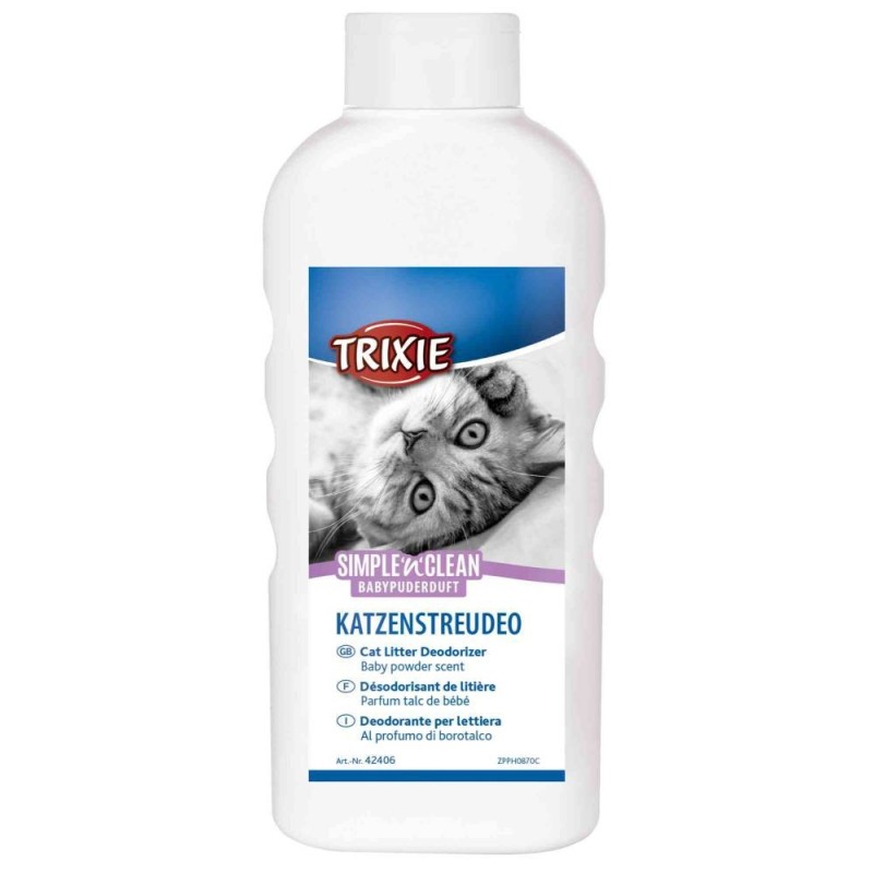 Simple'n'clean cat litter deodorizer, baby powder , 750 g, Trixie Simple'n'clean cat litter deodorizer, baby powder , 750 g, Trixie