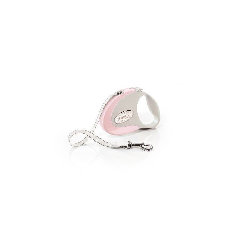 Walking leash Style S Ribbon 3m, rose, Flexi Walking leash Style S Ribbon 3m, rose, Flexi