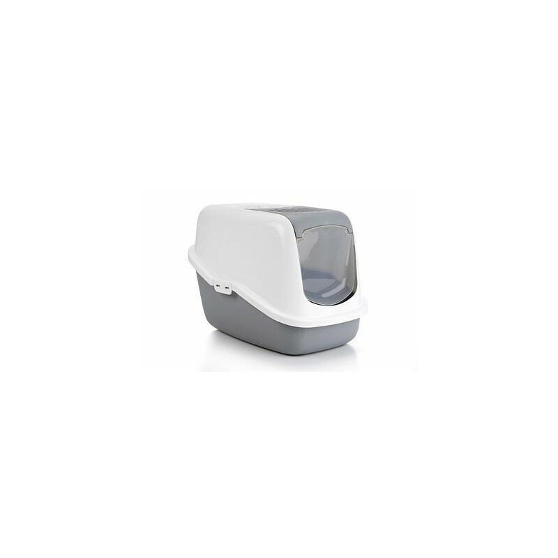 Cat litterbox Nestor 56x39x38,5cm white/grey Cat litterbox Nestor 56x39x38,5cm white/grey
