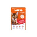 Täissööt (konserv) IAMS Delights täiskasvanutele, maitsva veiseliha ja porgandiga tarretises 85 g