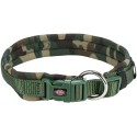 Premium collar, extra wide neoprene padding, L: 49–55 cm/25 mm, camouflage/green