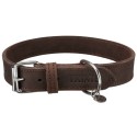 Rustic fatleather collar, l: 48–56 cm/30 mm, dark brown, Trixie