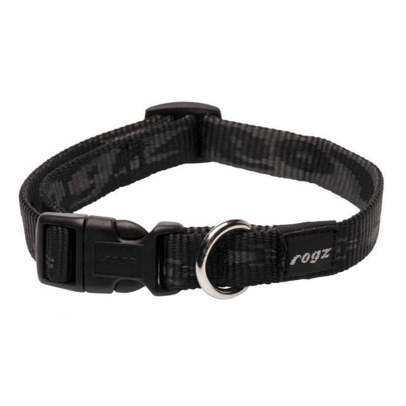 Dog collar Matterhorn 16mm/26-40cm, black, Rogz Dog collar Matterhorn 16mm/26-40cm, black, Rogz