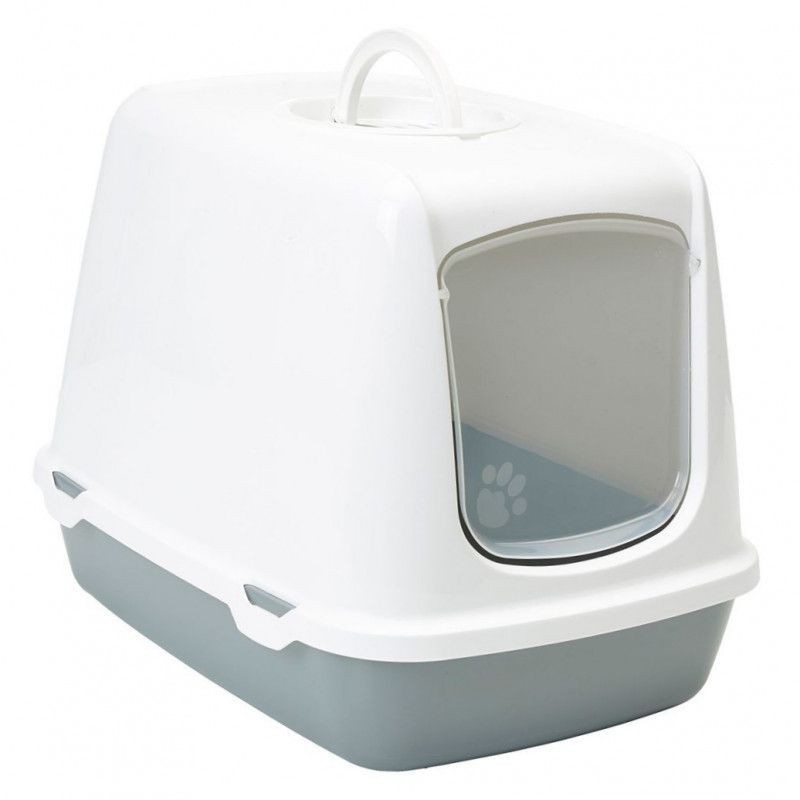 Cat litterbox Oscar 50x37x39cm white/grey Cat litterbox Oscar 50x37x39cm white/grey