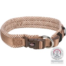 Premium collar, extra wide neoprene padding, L: 49–55 cm/25 mm, boho diamond/car