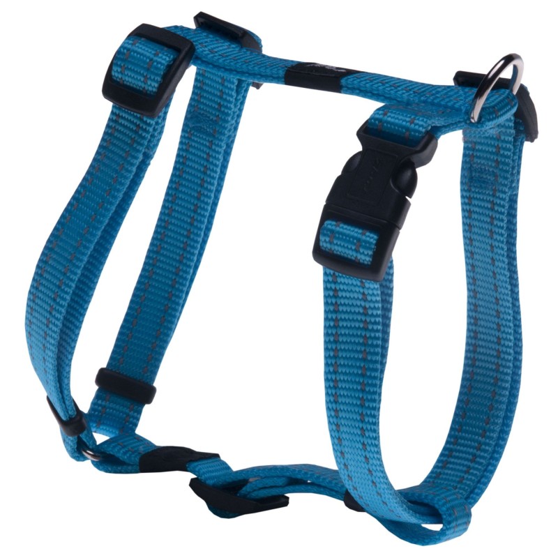 Harness H Fanbelt 20mm-3/4 turquoise, Rogz Harness H Fanbelt 20mm-3/4 turquoise, Rogz
