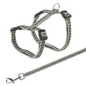 Cat harness with leash, reflective, nylon, 22–42 cm/10 mm, 1.20 m, Trixie