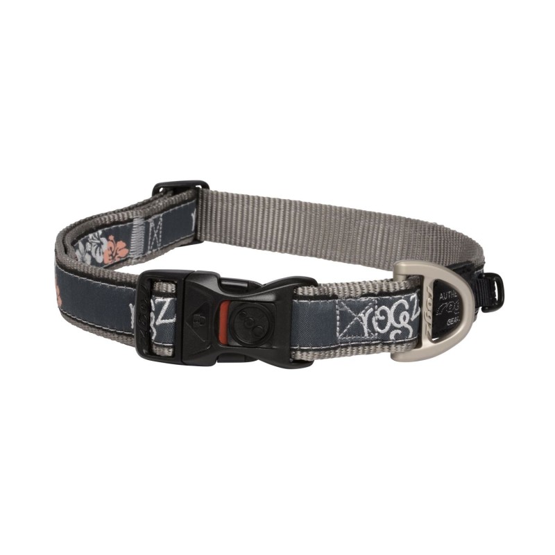 Armed response XL collar coral island-silver 25mm/43-70cm, Rogz Armed response XL collar coral island-silver 25mm/43-70cm, Rogz