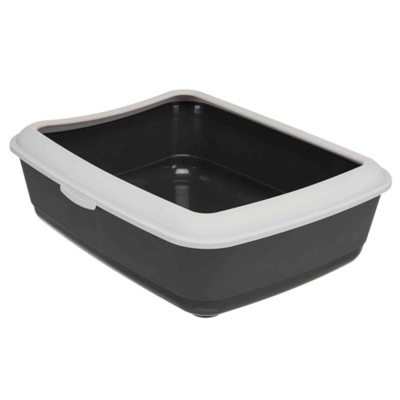 Cat litterbox Classic 37x15x47cm, dark grey/white Cat litterbox Classic 37x15x47cm, dark grey/white